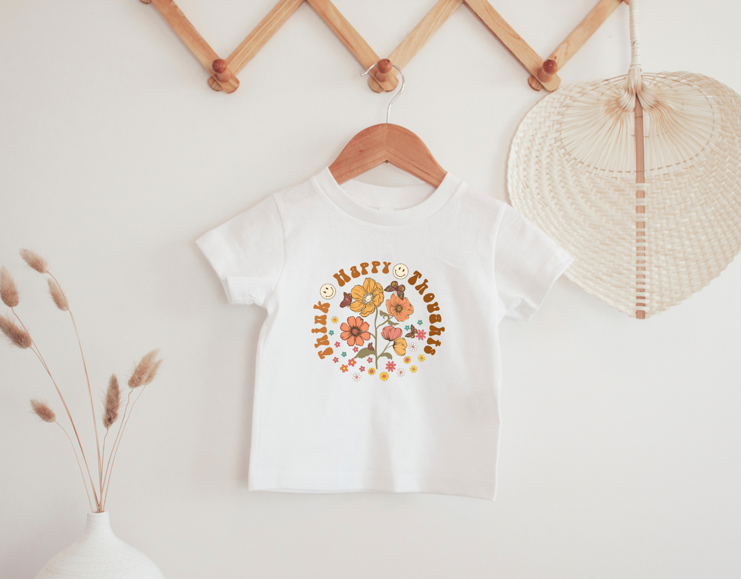 Think Happy Thoughts Toddler Shirt