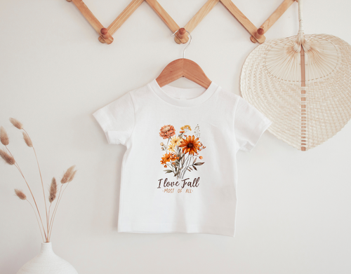 Floral Autumn Toddler Shirt