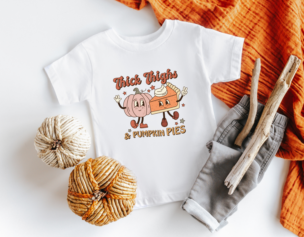 Thanksgiving Thick Thighs Toddler Shirt
