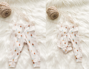 Boho Vintage Ice Cream Yoga Pants