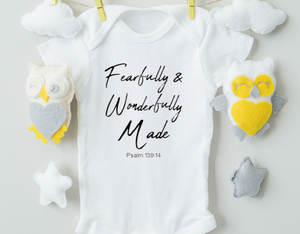 Fearfully and Wonderfully Made Cotton Baby Bodysuit