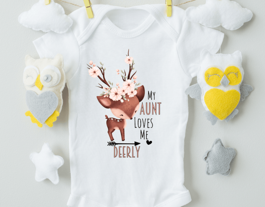 My Aunt Loves Me Deerly Bodysuit/Girl Bodysuit