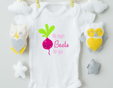 Load image into Gallery viewer, My Heart Beets For You Cotton Baby Bodysuit