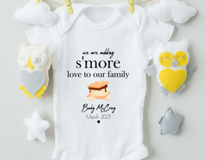 We Are Adding S'more Love To Our Family Baby Bodysuit