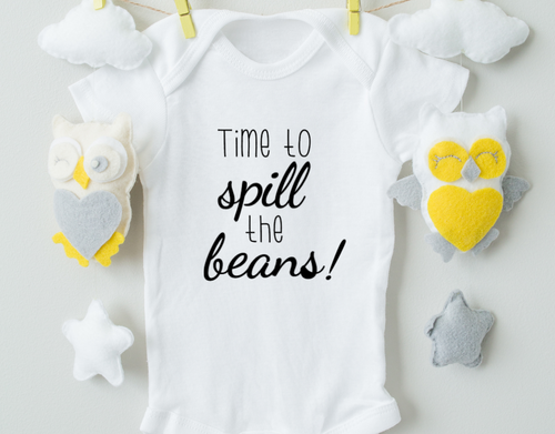 Time To Spill The Beans Cotton Baby Bodysuit